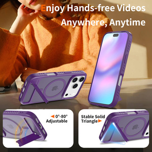<span class=keywords><strong>Coque</strong></span> de luxe antichoc double avec support magnétique et chargement sans fil pour <span class=keywords><strong>iPhone</strong></span> 16 17 18 <span class=keywords><strong>Pro</strong></span> Max - Product Image 4