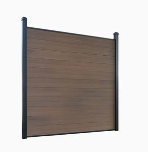 Recinzione Decorativa da Giardino in WPC di Facile Installazione 800-2000mm Cancelli a Traliccio in Legno per Privacy Recinzione di Sicurezza in Composito di Alluminio e Metallo Anti-UV - Product Image 5