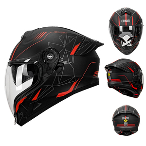 Mũ bảo hiểm xe máy hiệp sĩ, mũ bảo hiểm an toàn ấm áp, xu hướng Mũ bảo hiểm đầy đủ tất cả các mùa - Product Image 3