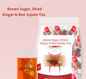 Thé au gingembre séché et aux jujubes rouges au sucre brun naturel, biologique, en sachet, pour la santé des femmes - Vente directe fournisseur chinois - Product Image 6