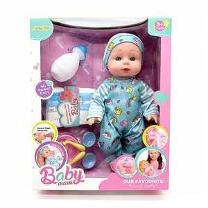 Vinyl Unisex Doll Accessories Set with Bottle <b>Diaper</b> Spoons for 3+ Years Kids-Home Play & Early Education Toy - Product Image 2