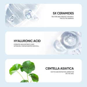 Crème Visage Hydratante Réparatrice à 5x Céramides et Acide Hyaluronique pour la Barrière Cutanée, Gel Hydratant pour Soins du Visage – Prêt à Expédier en Gros - Product Image 5
