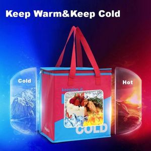 PP Woven Large Promotional <b>Cooler</b> Bags With Imprinted Logo Insulated Eco-<b>Cooler</b> Totes Factory Price - Product Image 4
