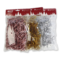 Elsas – mélange de papier déchiqueté métallique irisé brillant pour décoration de noël, emballage cadeau