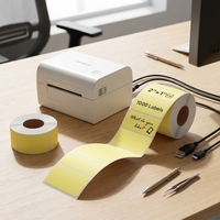 Label Thermal 2x1 Inci Stiker Printer Thermal Tahan Lama Stiker Label Pengiriman untuk Barcode & Alamat 1000 Label/Roll