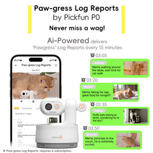 מצלמת חיות מחמד PICKFUN AI עם דוחות אוטומטיים יומיים של חיות מחמד ובלוגים אוטומטיים, מלווה חיות מחמד חכמה בינה מלאכותית - Product Image 4
