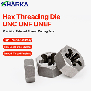 Outil de coupe de filetage externe de précision, filière hexagonale 1/4 5/<span class=keywords><strong>16</strong></span> 3/8 7/<span class=keywords><strong>16</strong></span> 1/2 <span class=keywords><strong>9</strong></span>/<span class=keywords><strong>16</strong></span> UNC UNF UNEF - Product Image 1