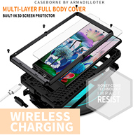 Protection d'écran sans fil antichoc, étanche à la poussière, avec design coulissant pour caméra, en TPU+PC certifié IP68, pour S23U 5G - Vente en gros