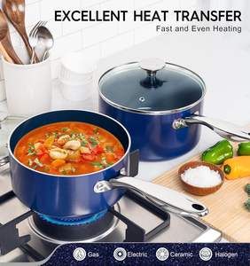 Vente <span class=keywords><strong>en</strong></span> gros de casseroles Homemory Casseroles <span class=keywords><strong>en</strong></span> céramique avec couvercles <span class=keywords><strong>en</strong></span> verre Ensemble de casseroles antiadhésives <span class=keywords><strong>Petite</strong></span> <span class=keywords><strong>casserole</strong></span> avec poignée <span class=keywords><strong>en</strong></span> acier inoxydable - Product Image 2