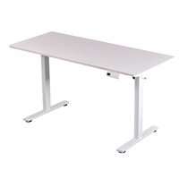 Table électrique moderne économique à moteur unique, cadre de bureau debout en acier, assemblage rapide, hauteur réglable, position assis-debout