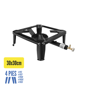 Fornello a Gas 4 Fuochi 30x30 cm. Potenza 4.000 Watt. - Product Image 3