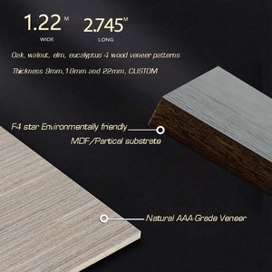 Độ bóng cao/Matte kết thúc khảm gỗ Veneer tấm Trung Quốc sồi tự nhiên Gỗ Veneer Hội Đồng Quản Trị cho tủ bếp phòng khách - Product Image 5