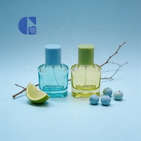 Botella de Perfume de Vidrio de Lujo, Multiusos, 30ml 50ml 100ml, Recargable, con Pulverizador y Tapa