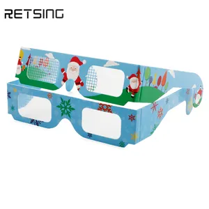 <span class=keywords><strong>Lunettes</strong></span> de fête à effets lumineux <span class=keywords><strong>prismatiques</strong></span>, logo personnalisé, feux d'artifice, <span class=keywords><strong>lunettes</strong></span> de diffraction jetables en carton - Product Image 1