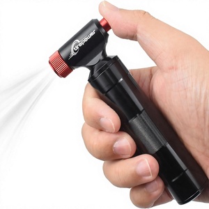 Inflador de Bicicleta Manual de <span class=keywords><strong>CO2</strong></span> Ctrepower, Compatible con Válvulas Presta/Schrader, Cartuchos Roscados de 12 x 16 g, para Bicicletas de Carretera/<span class=keywords><strong>MTB</strong></span>/Híbridas - Product Image 1