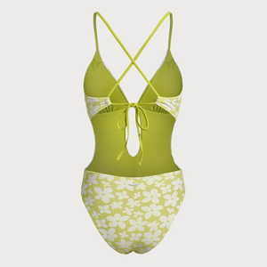 Custom Made Oem Dames Bikini Met Bloemenprint <span class=keywords><strong>Hot</strong></span> <span class=keywords><strong>Sex</strong></span> Imago Eendelig Badpak Groothandel Badmode