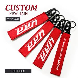 Factory Wholesale Logo Fashion Carabiner Personalize Keychain Custom for Woven - Product Image 1