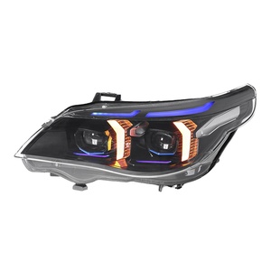 Conjunto de Faros Delanteros de 12V para Serie 5 E60 03-10, Estilo Fang Modificado, LED de Doble Color, Luz Diurna, Lente LED - Product Image 4