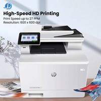 Printer Laser Warna All-in-One Nirkabel Hp Color LaserJet Pro MFP M283fdw Baru, Cepat 21ppm, Auto Duplex, Printer Kantor