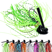 Leurre de pêche à la traîne en eau salée, spinnerbait, chatterbait métallique, jig de lancer avec hameçons pour la pêche en bateau en mer