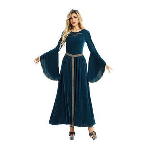 Nuevo Vestido Medieval Renacentista Vintage para Mujer, Estilo Europeo, Campestre, con Mangas Largas y Acampanadas, Disfraz de Halloween 2026 - Product Image 2