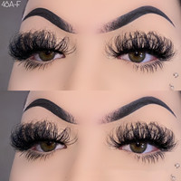 Fluffy Mink Lash Strips Venta al por mayor 3D Strip Lashes Mink Eyelash Etiqueta privada Fluffy Mink Lashes