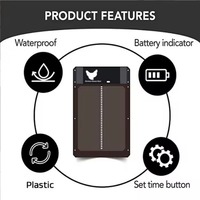 Porte de poulailler automatisée sensible à la lumière, nouvelle génération, intelligente, en ABS, étanche, avec minuterie, vente en gros, fourniture directe usine OEM