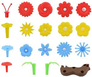 Kunststoff bunte Garten blume Spielzeug 2021 Hot Sale 104pcs Andere Lernspiel zeug 3 Alter Kinder 5 bis 7 Jahre, 8 bis 13 Jahre als Bild - Product Image 5