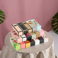 Boîtes pliantes en papier pour rouge à lèvres et gloss cosmétiques de luxe avec logo personnalisé, pelliculage mat et gaufrage pour emballage de crèmes visage et yeux