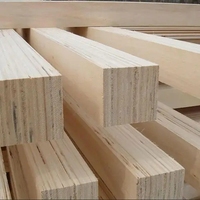 LVL Lumber for Roof Construction Birch Poplar Pine Double-Sided Artificial Veneer Board Beam E2 Emission First-Class Indoor Use