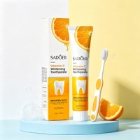 Dentifrice Bio Sans Fluor à l'Orange pour Enfants de 2 à 12 Ans – Blanchissant et Protection Douce de l'Émail pour l'Hygiène Buccale des Enfants