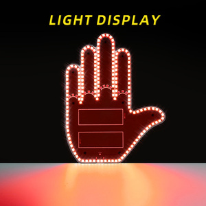 Thú vị cử chỉ ánh sáng ngón tay dấu hiệu đường với điều khiển từ xa xe ánh sáng-Emitting Diode phía sau cửa sổ hiển thị trang trí ánh sáng - Product Image 4