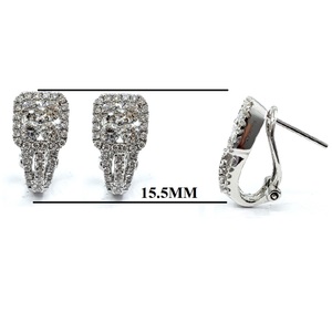 Bijoux de haute qualité fiables de Hong Kong, sans nickel, or blanc massif 18 carats AU750, diamant VS SI, cadeau de mariage classique, fête de luxe - Product Image 2
