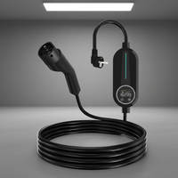 Chargeur EV Type 2 pour norme européenne IP67 3,5 kW 16 A CA 110-240 V, matériau ignifuge, affichage LED en temps réel, câble de 10 m