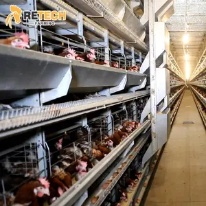 מכירה לוהטת עופות משק בית H סוג רב Tiers סוללה מערכת שכבה עוף כלוב - Product Image 1