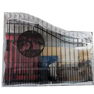 Factory Direct Sales 20ft 18FT 16FT 14 FT Steel Gates Galvanized Steel Fence Gate Wrought Iron Gate With Horse Deer Cow