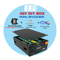 EEL Terbaru 48V jikong V19 BMS DIY V6-Pro JK BMS Box dengan 2A Balancer Server Rack Perlindungan Ganda Kotak Baterai Kosong