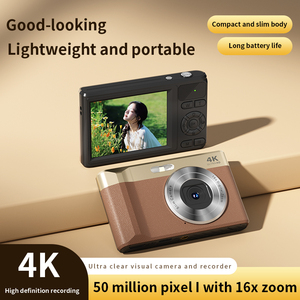 Appareil photo numérique 4K Ultra HD, résolution photo 50MP, zoom numérique 16X, écran IPS 2,8 pouces, léger et portable, appareil photo CCD - Product Image 2