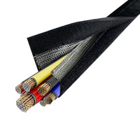 Protector de Cable de Nailon Trenzado Resistente al Desgaste con Protección EMI y Cierre de Gancho y Bucle
