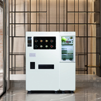 Distributeur automatique de thé et de café de bureau Nouveau design avec code QR et système de paiement par pièces Matériaux durables en acier et en métal