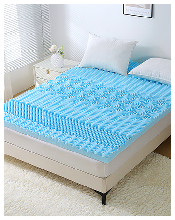 7-zone Design Sleep Well Mattress Pad  Egg Crate Gel Memory Foam Mattress Topper Queen Size