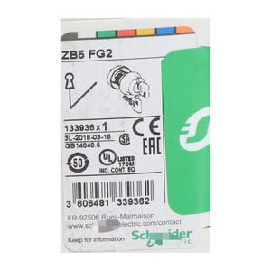 หัว XB5ไฟฟ้าแบบกลมกลืนกับ ZB5FG2สำหรับตัวเลือกสวิตช์กุญแจ nfp ใหม่ - Product Image 2