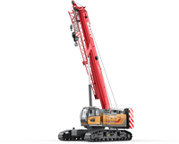 Grue à flèche télescopique sur chenilles SANY de 80 tonnes, moteur Isuzu, pour levages lourds sur les chantiers de construction