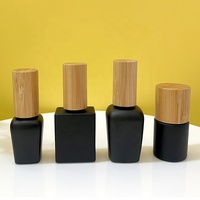 Flacon de vernis à ongles en verre de luxe personnalisé en gros de 10 ml, récipient vide coloré pour cosmétiques