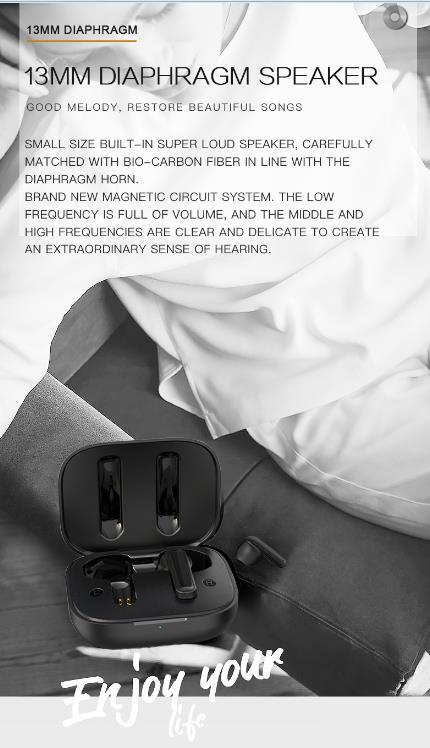 Handsfree TWS OEM Bluetooth Earphones Wireless USB Type C Charging