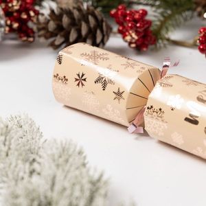 Wholesale <strong>Christmas</strong> <strong>Cracker</strong> Kit 12 Pcs Rose Gold Foil with Hats Snaps Jokes for Holiday Dinner Party Decor - Product Image 4