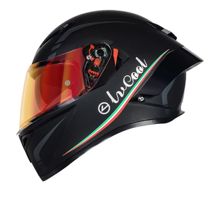 <span class=keywords><strong>Casco</strong></span> de Motocicleta Integral Negro y Colorido con Doble Visor, Sección Trasera Grande, Nueva Tecnología OEM DOT - Product Image 3