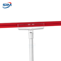 Suporte de Exibição Promocional Personalizado para Letreiros Gooseneck com Clipe de Borda de Prateleira e Tampa Transparente para Cesto de Arame