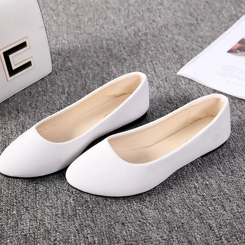 Big Size Shoes Flats Womens Candy Color Woman Loafers Spring Autumn Zapatos Mujer Plus Size 35-43 Flats Ladies Shoes Women Flat