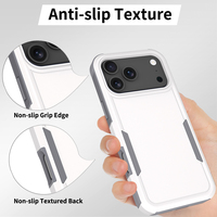 Coque de téléphone portable antichoc colorée pour iPhone 17 Pro Max 2in1 PC TPU Case